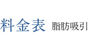 料金表 脂肪吸引