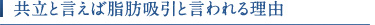 共立と言えば脂肪吸引と言われる理由