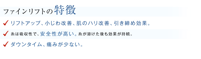 ファインリフトの特徴